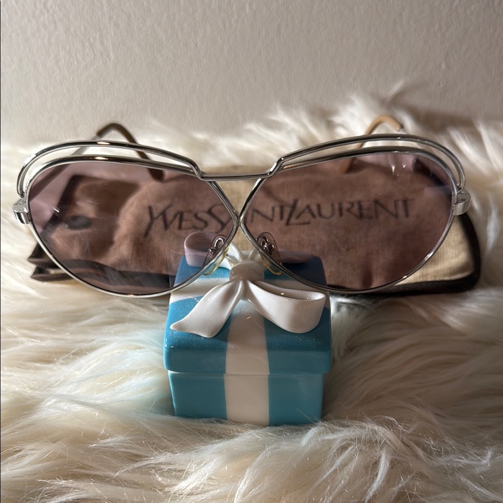 Yves Saint Laurent Silver Chic Sunglasses